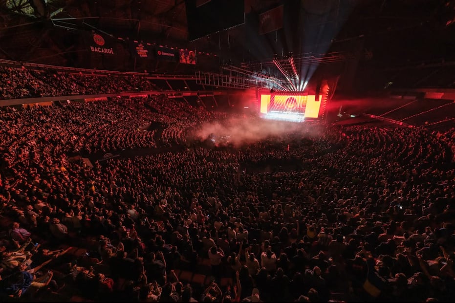 Foto: Especiales (El Palacio de los Deportes de la Ciudad de México lució lleno )