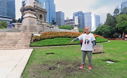Quitan antimonumento del Ángel de la Independencia, acusan a la Secretaría de Gobernación del retiro
