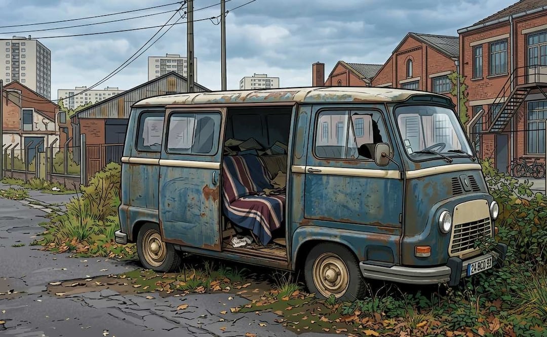 Imagen Ilustrativa: IA (Policía en Francia rescata a un niño que estuvo encerrado en una furgoneta cerca de 2 años )