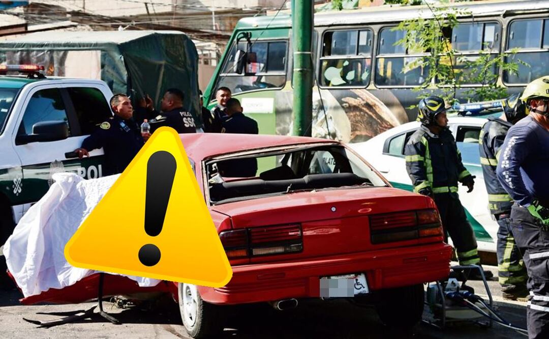 Muere en aterrador choque conductor de un auto con placas de discapacidad, en CDMX