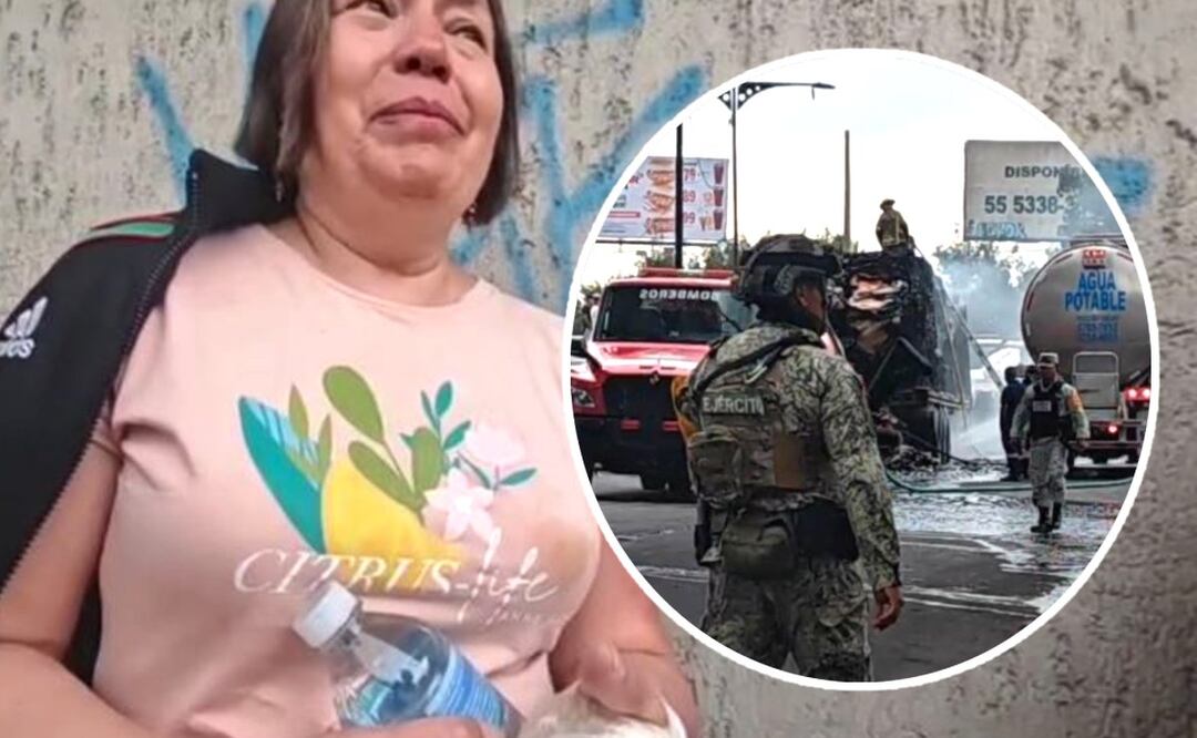 Foto: Tania Aguilar ("Sobreviví de milagro": Citlalli iba manejando al lado de la pipa que explotó en el Puente de la Concordia )