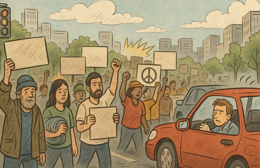 Tráfico en CDMX (Foto: Creada con IA)