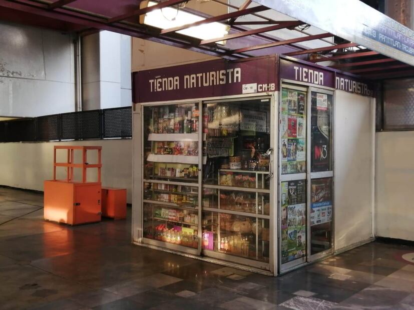 Local comercial dentro del Metro CDMX. Foto: (Metro CDMX)
