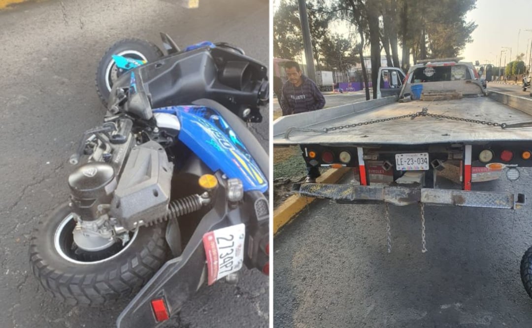 Foto: Especiales (Motociclista muere tras chocar contra una grúa en el Eje 5, Iztapalapa)