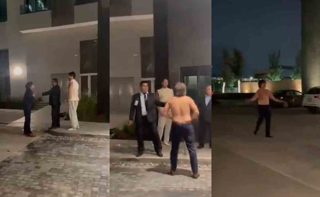 VIDEO: Borracho se quita las prendas e invita al contacto físico a su vecino, en Nuevo León