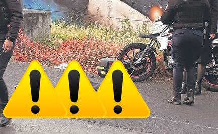 Motociclista que iba a exceso de velocidad muere tras frenar con la cara, pasó en Iztacalco