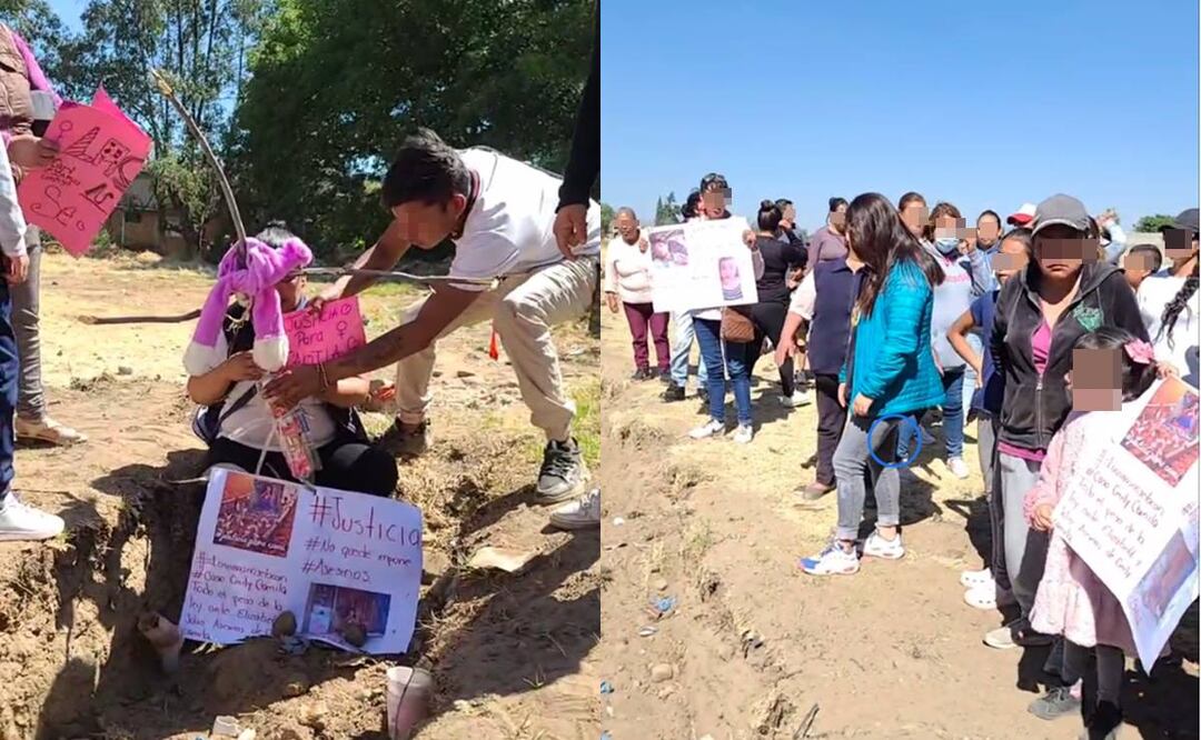 Vecinos protestan por la muerte de Emily Camila, asesinada por su madre en Chalco, Edomex