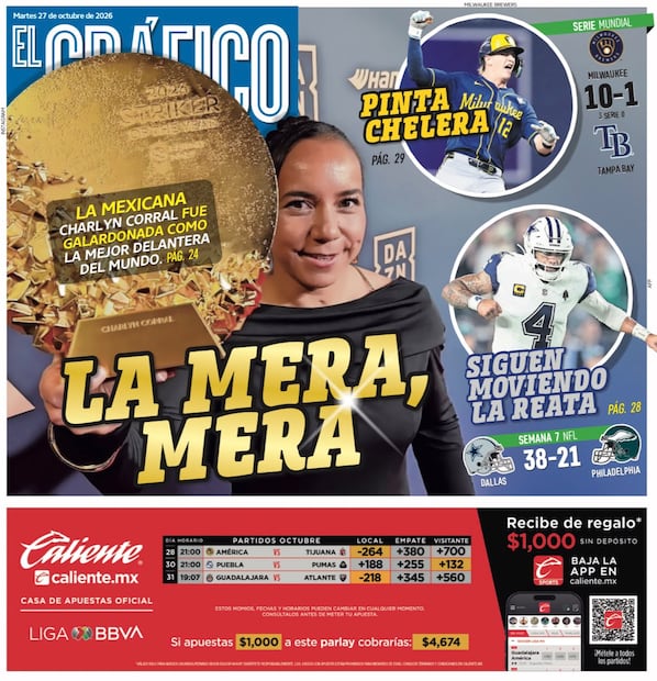 Portada El Gráfico | Martes 27 de Octubre de 2026