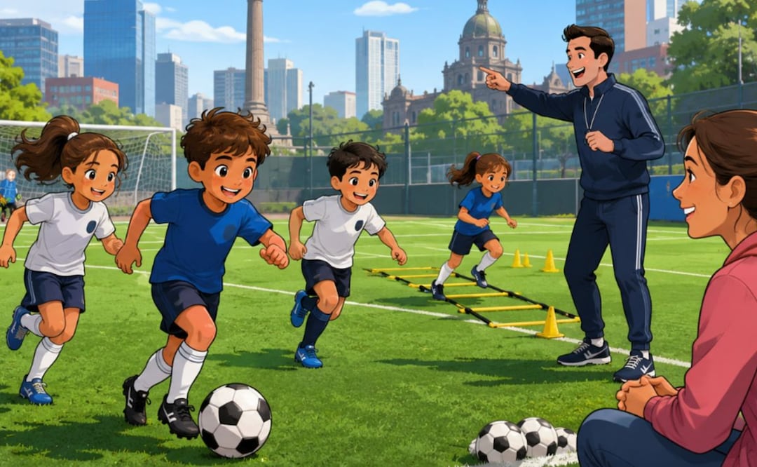 Las mejores escuelas de futbol para niños en CDMX: Costos, horarios y en qué alcaldías están (Foto: Creada con IA)