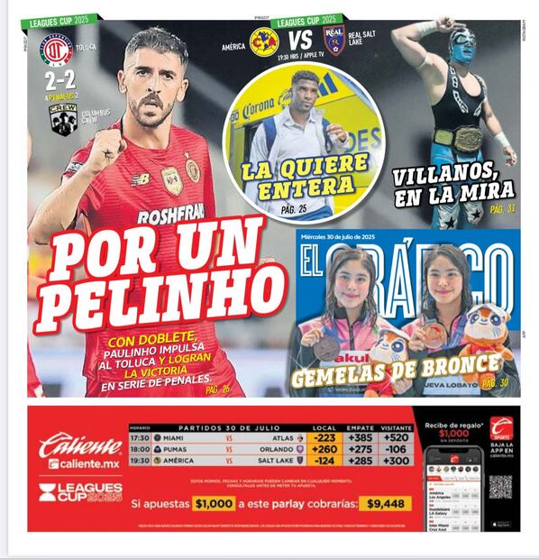 Portada El Gráfico | Miércoles 30 de junio 2025