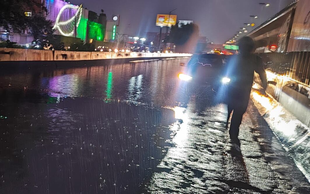 Inundación en CDMX (Foto: X)