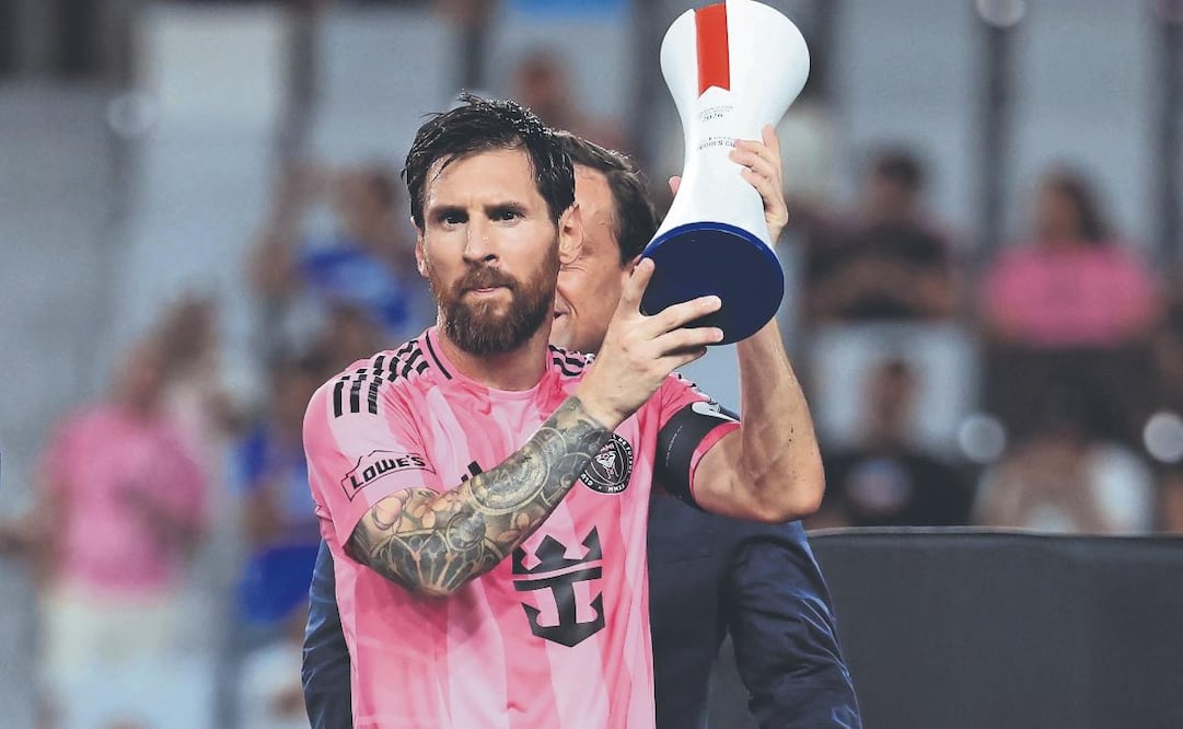 Messi gana la Campeones Cup con Inter Miami y llega a 49 títulos. Foto: (AFP)