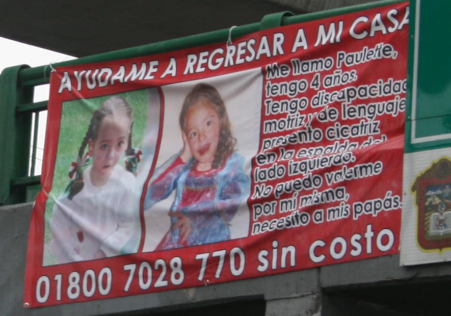 La familia tapizó las calles para dar con el paradero de Paulette (Foto: X)