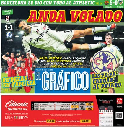 Portada El Gráfico | Jueves 8 de enero 2026