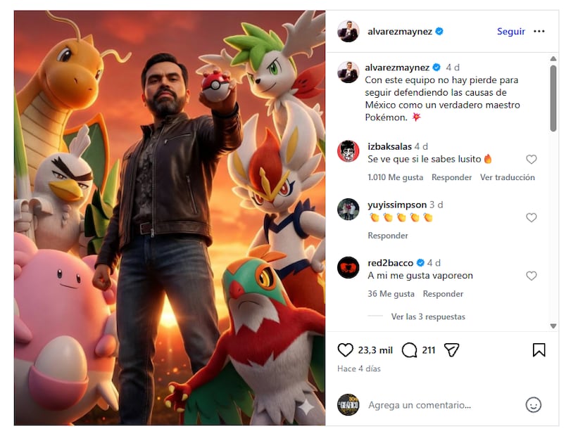 Máynez y su equipo Pokémon (Foto: Captura de pantalla)