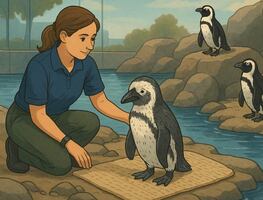 Crean una isla segura para pingüinos ancianos en peligro de extinción