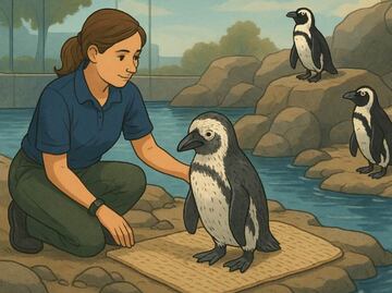 Crean una isla segura para pingüinos ancianos en peligro de extinción