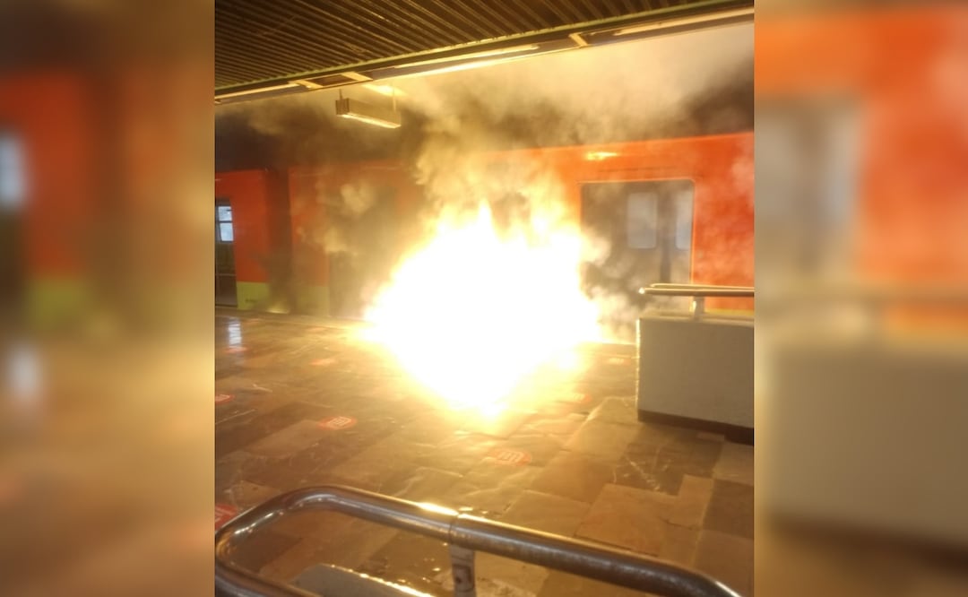 ¡Fuego en el Metro! Reportan flamazo en la Línea B, usuarios fueron desalojados