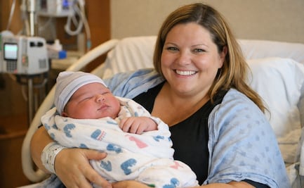 “Parece un bebé de tres meses”: nace recién nacido gigante