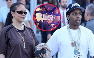 Rihanna y A$AP Rocky roban miradas con sensual baile durante un evento 