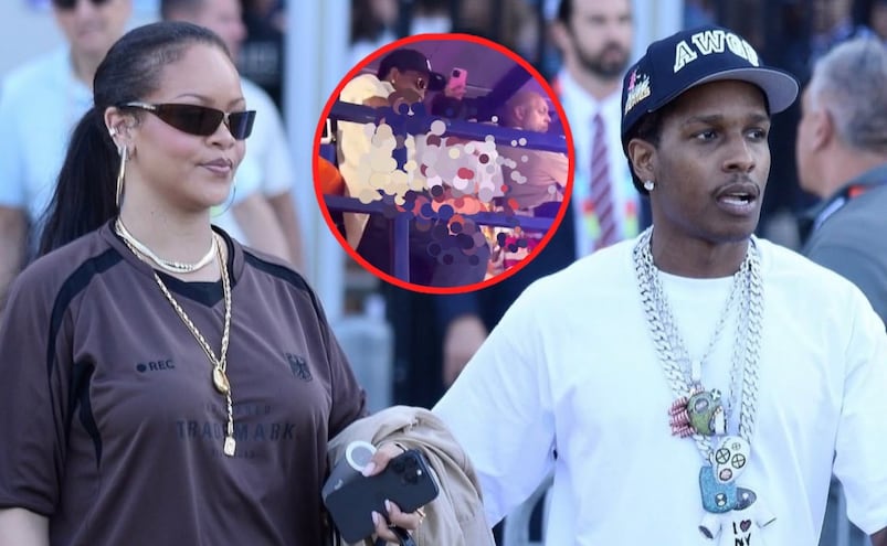 Rihanna y A$AP Rocky roban miradas con sensual baile durante un evento 
