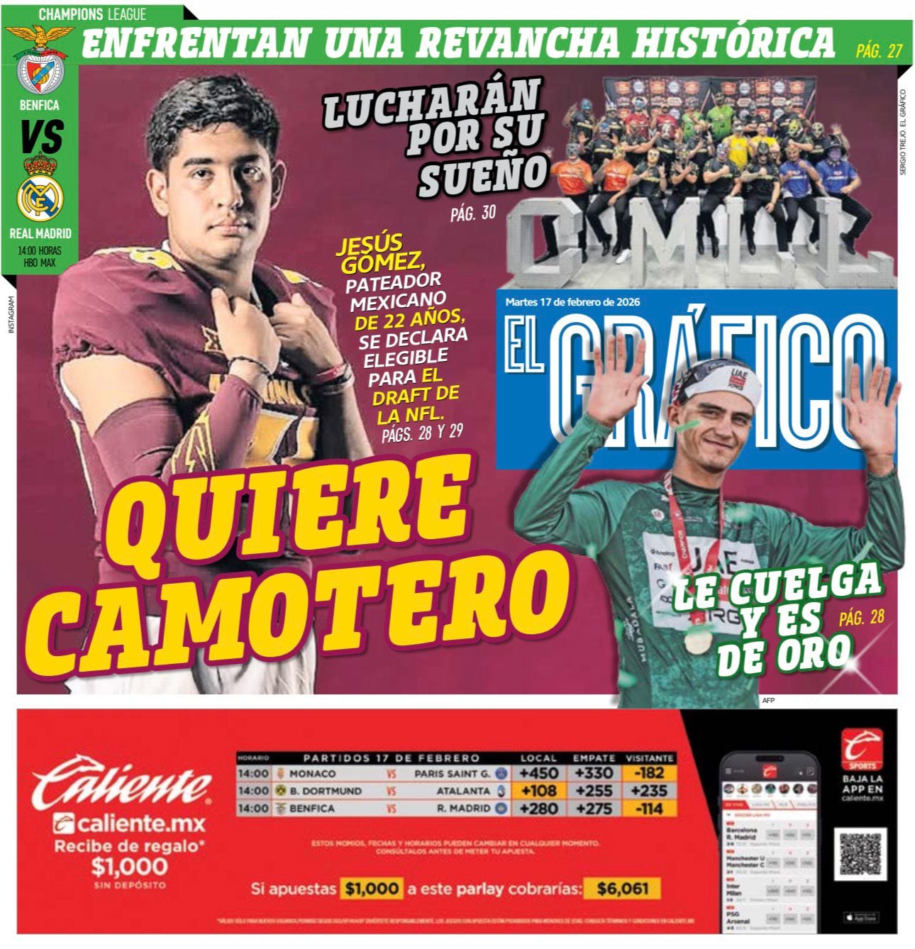 Portada El Gráfico | Martes 17 de febrero de 2026