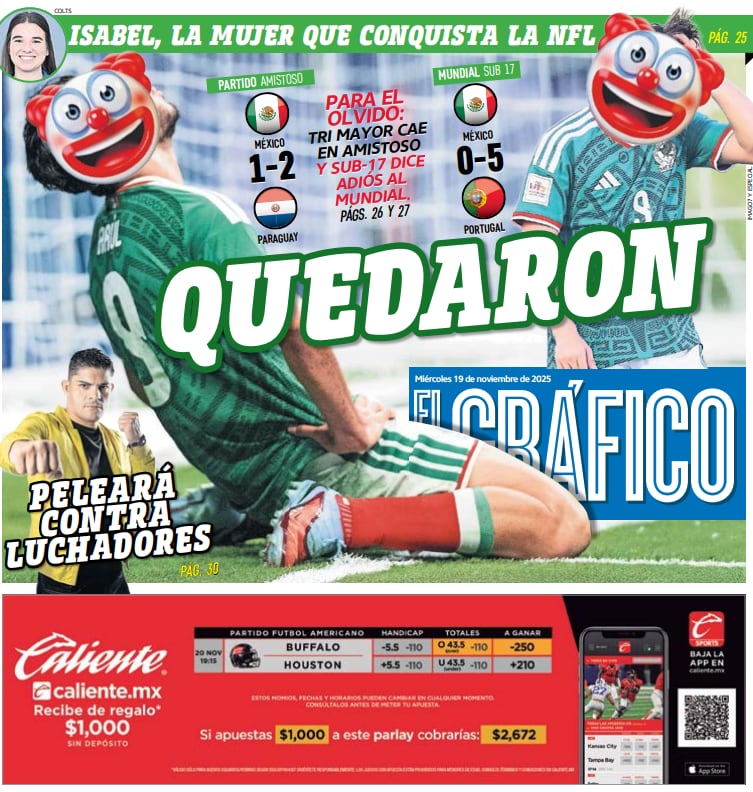 Portada El Gráfico | Miércoles 19 de noviembre 2025