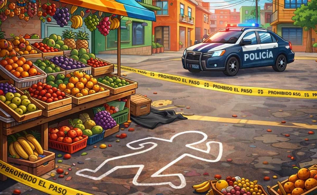 ¡Lo hicieron papilla! Vendedor de fruta es acribillado tras discusión en la Miguel Hidalgo. Foto: (IA)