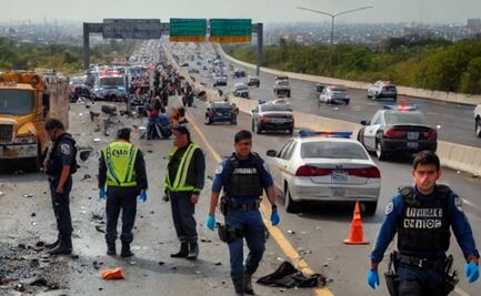 Fallece motociclista en la México-Texcoco; tráiler lo arrolla y se da a la fuga