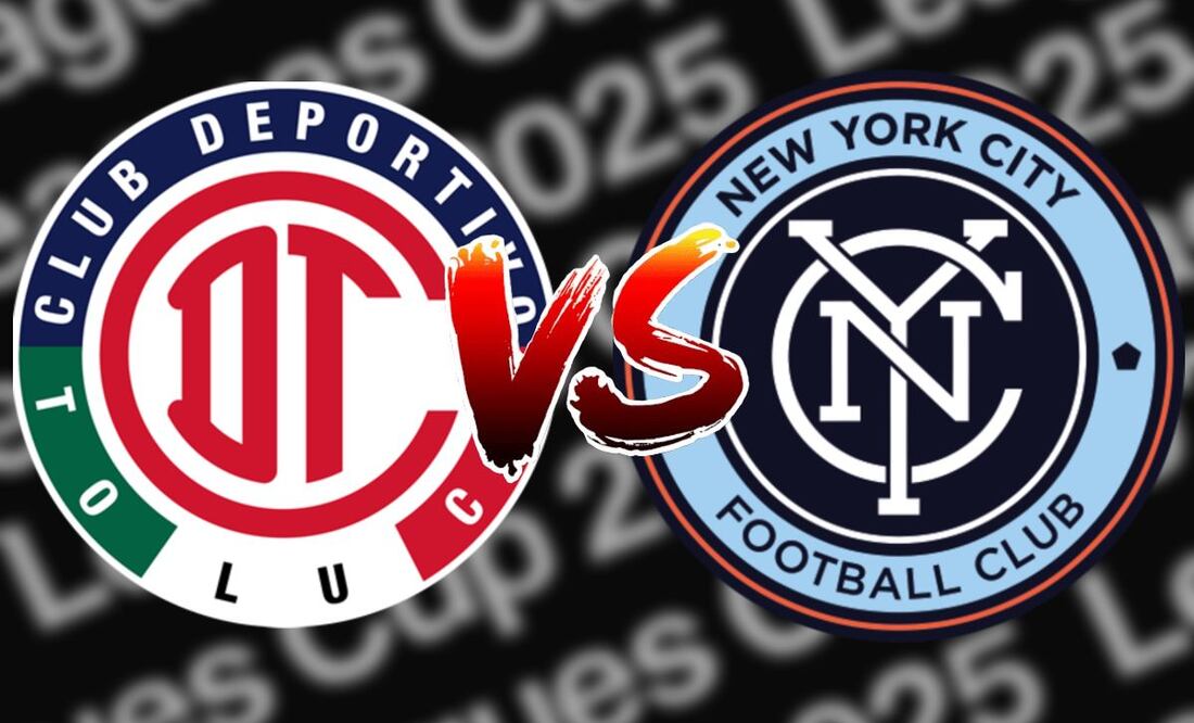 Toluca vs New York City Leagues Cup 2025. Foto: (Especial)