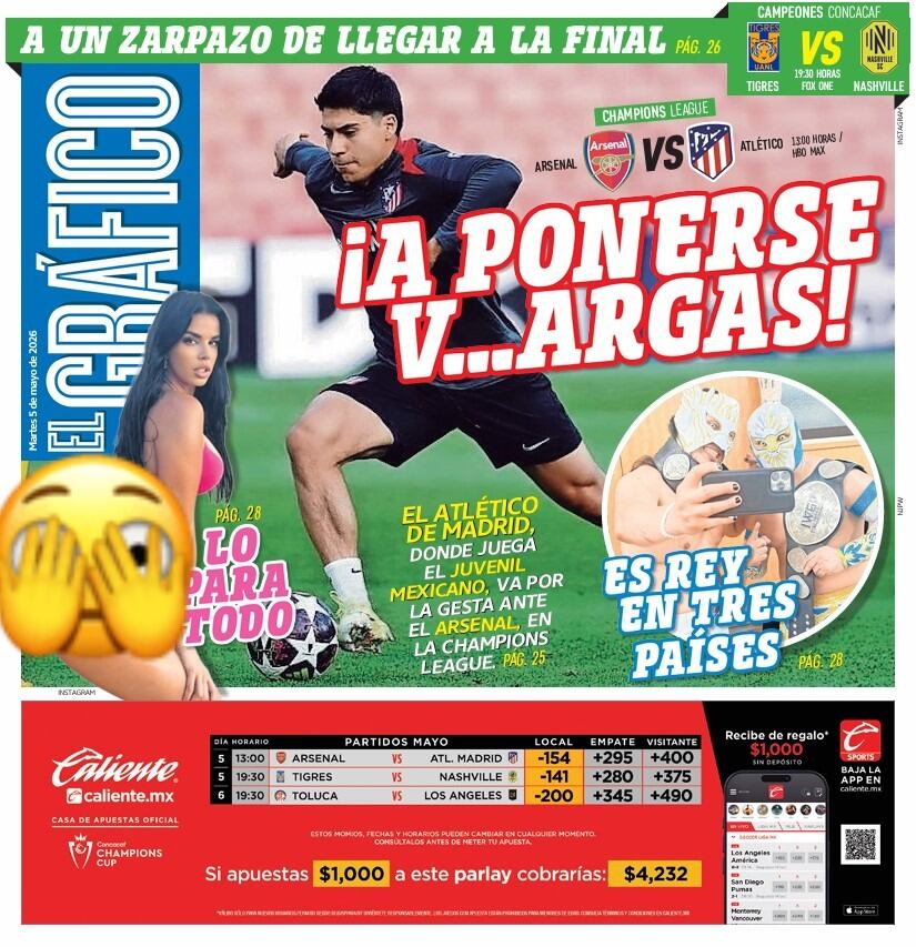Portada El Gráfico | Martes 5 de mayo de 2026