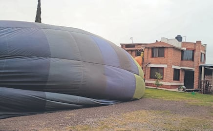 Tres globos aerostáticos aterrizan de emergencia por mal clima en el Edomex