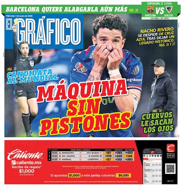 Portada El Gráfico | Miércoles 7 de enero 2026
