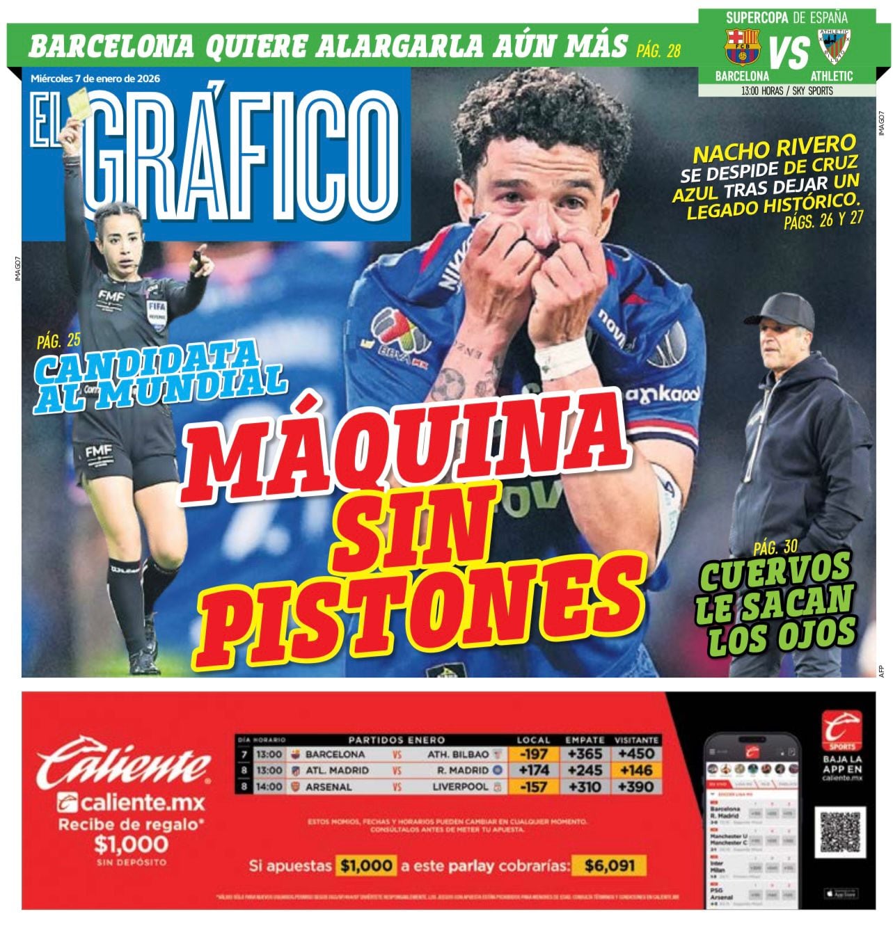 Portada El Gráfico | Miércoles 7 de enero 2026