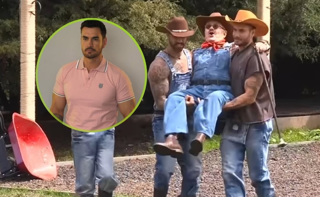 Pedro Sola incomoda al actor David Zepeda. Foto: Especial