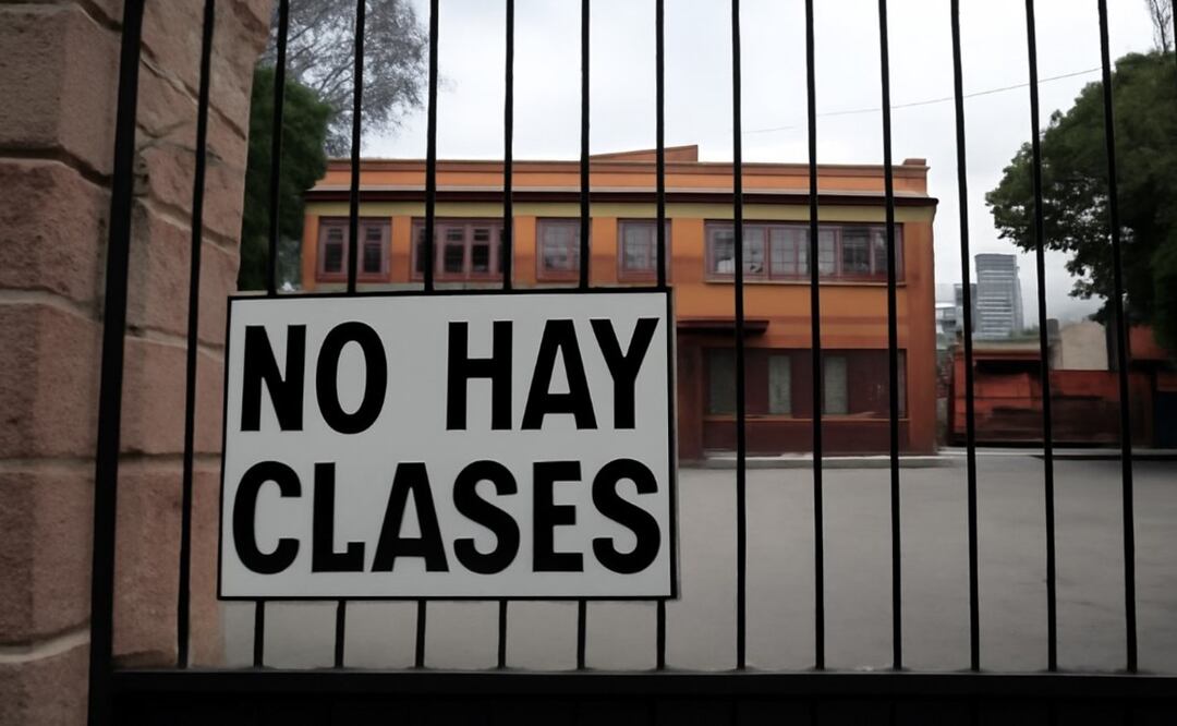 Día sin clases. Foto: (IA)