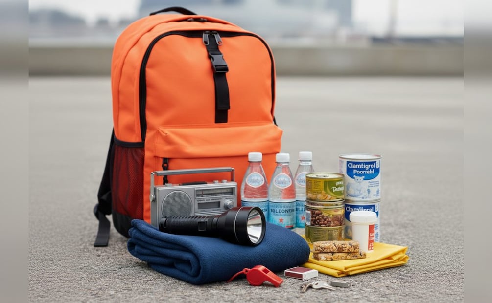 Imagen Ilustrativa: IA (La mochila de emergencia debe llevar únicamente artículos fundamentales)