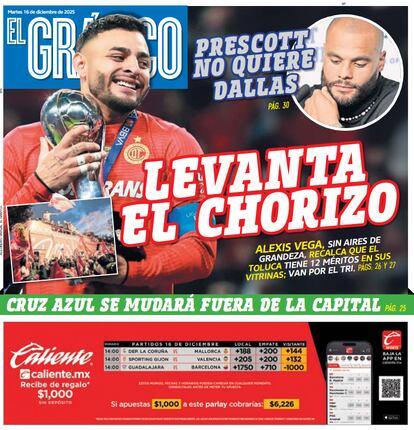 Portada El Gráfico | Martes 16 de diciembre 2025