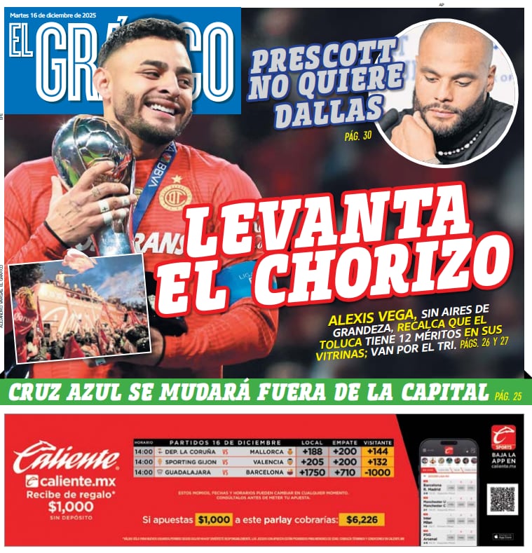 Portada El Gráfico | Martes 16 de diciembre 2025