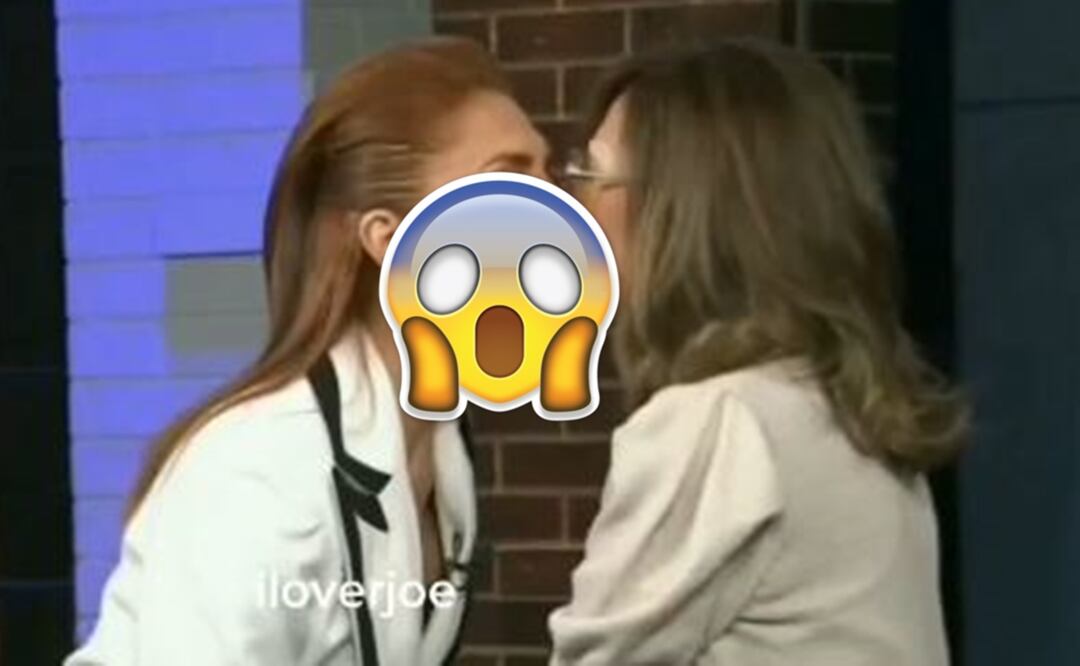 Yolanda Andrade besa en la boca a famosa actriz en plena transmisión, así fue el momento