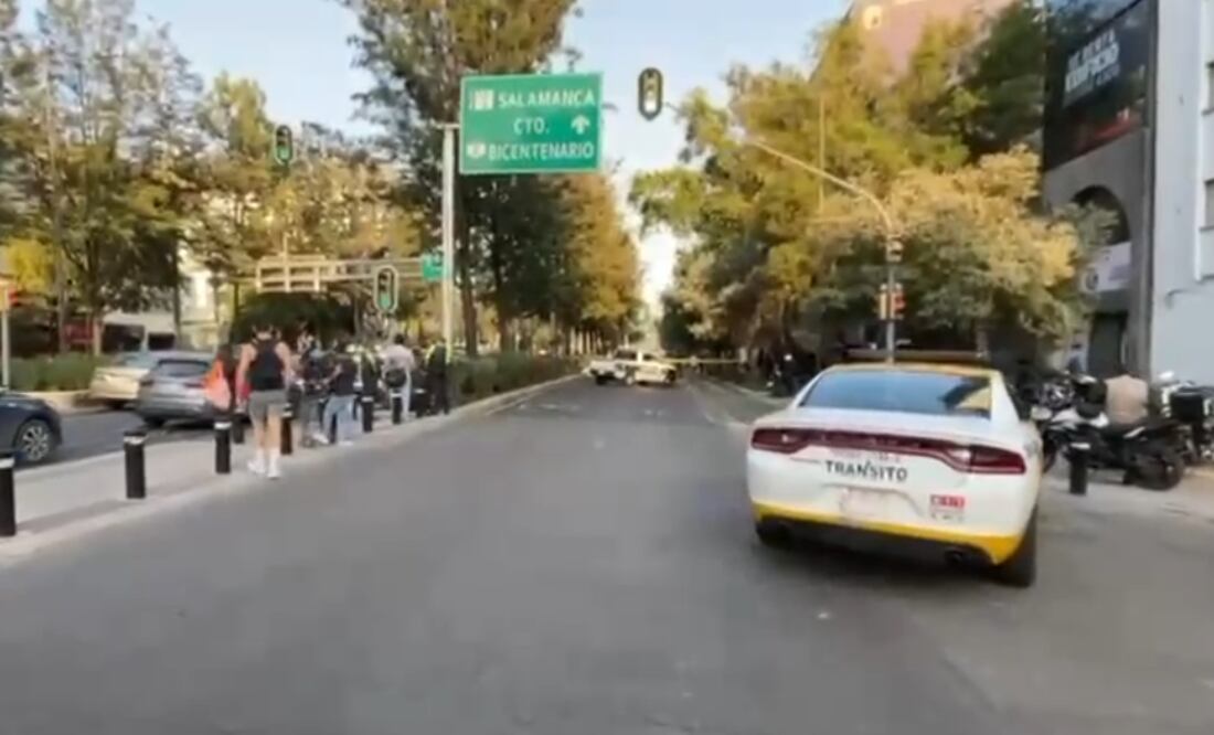 Accidente con bikers muertos en Chapultepec (Foto: Captura de video)