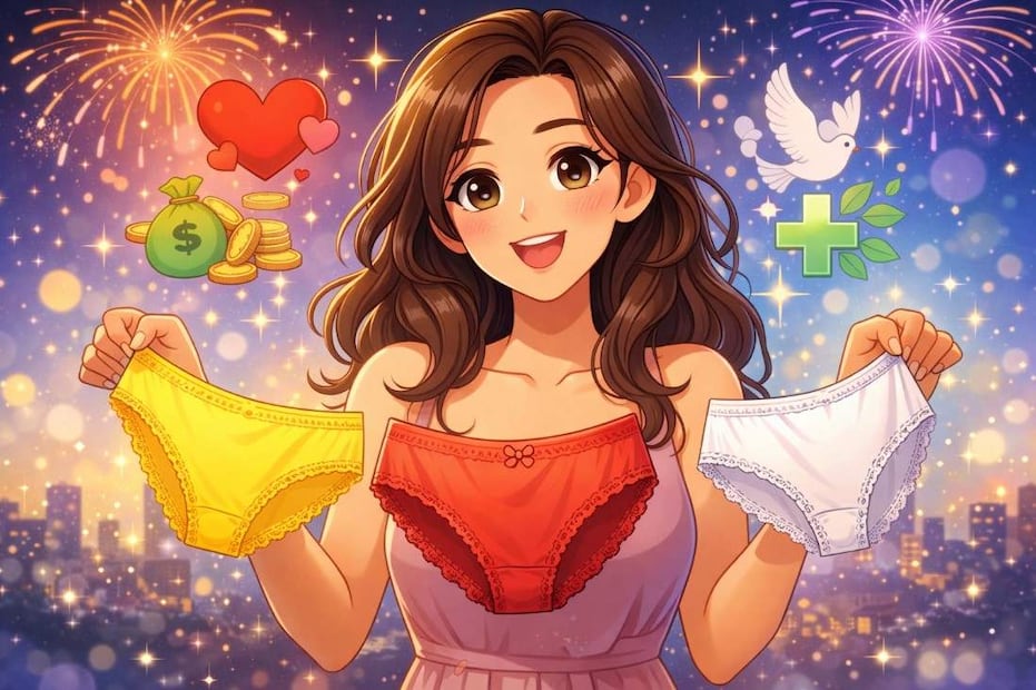 Los mejores colores de chones para usar en año nuevo, según lo que quieras atraer. Foto: (IA)