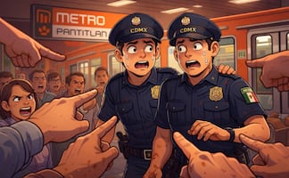 Culpan a policías del Metro CDMX de provocar que un perrito se electrocutara y muriera en las vía