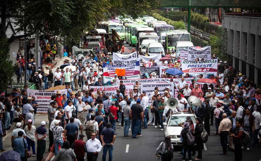 Transportistas convocan a Megamarcha en la CDMX: ¿Cuándo será y qué calles cerrarán?. Foto: (Cuartoscuro)