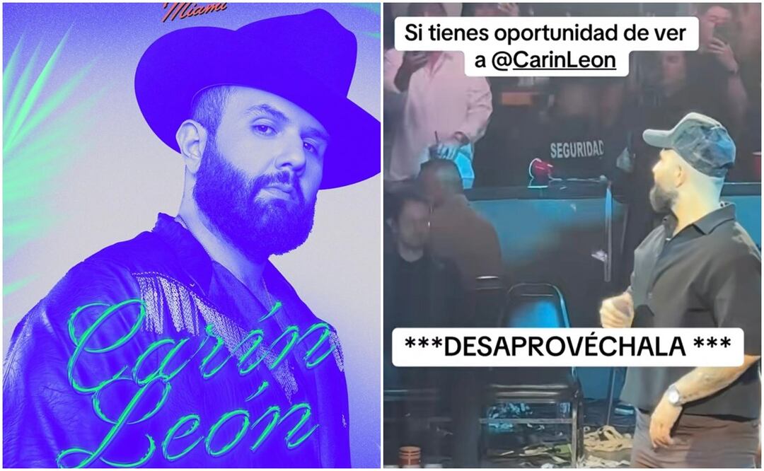 Carín León "borracho" en concierto