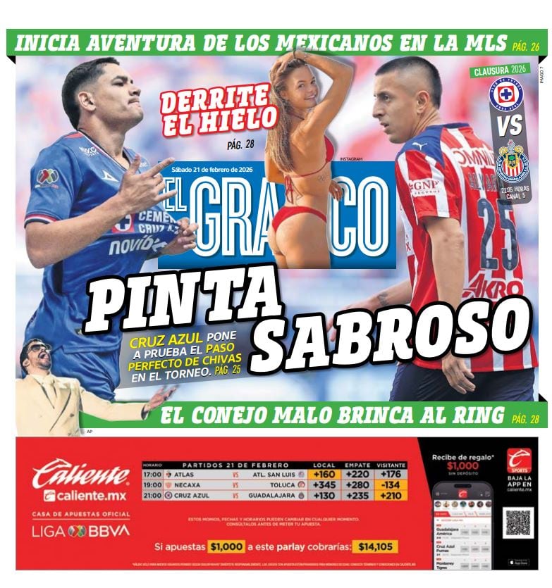 Imagen: Staff El Gráfico (Portada El Gráfico | Sábado 21 de febrero de 2026)