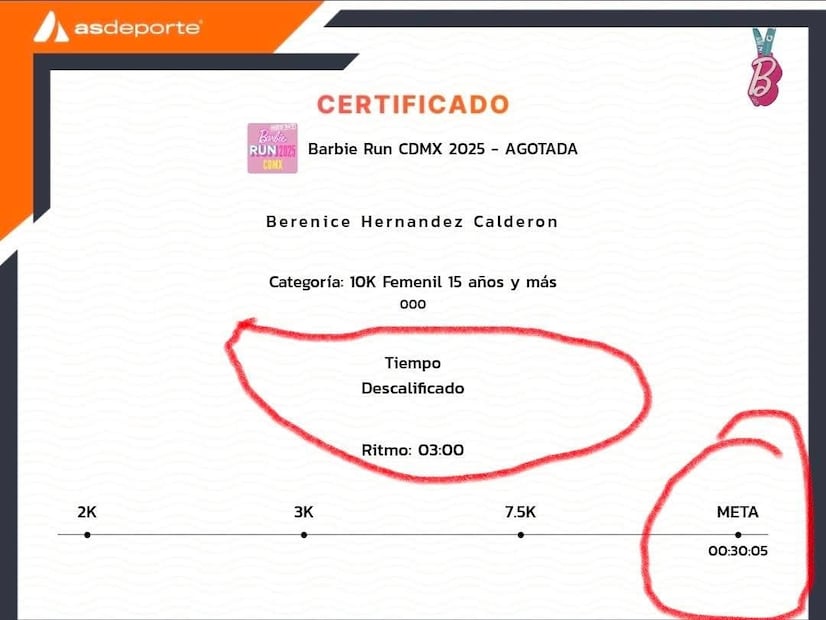 Barbie Run 2025 (Foto: Redes sociales)