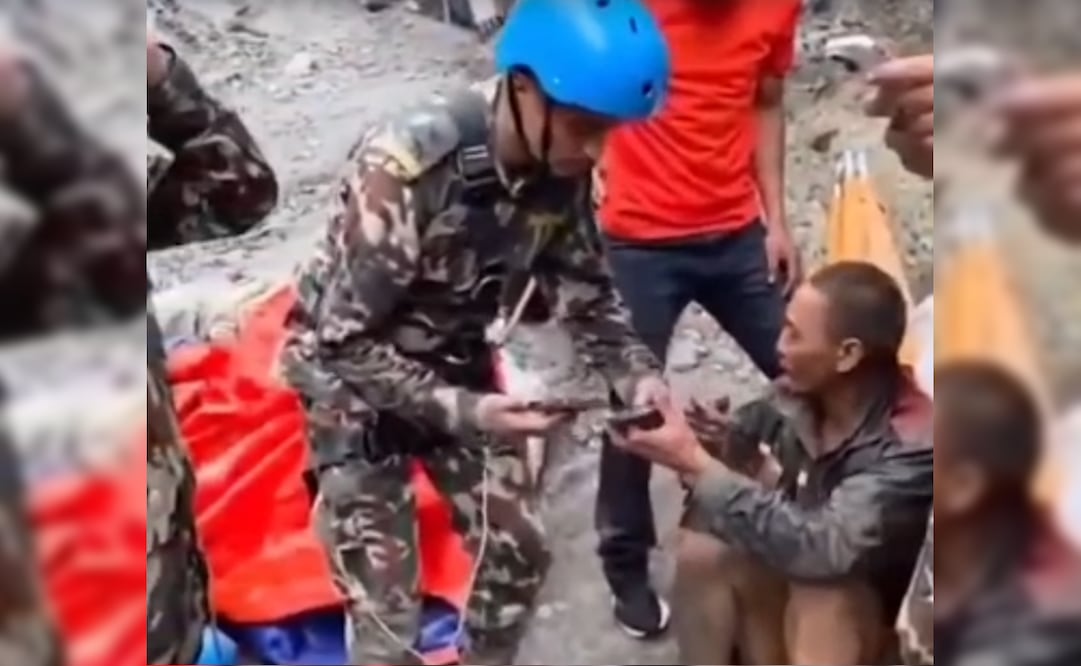 Lu Haitao fue localizado con vida a 225 metros dentro de una hidroeléctrica, luego de sobrevivir durante 11 días a una de las peores tragedias naturales recientes en Nepal. Foto: Especial