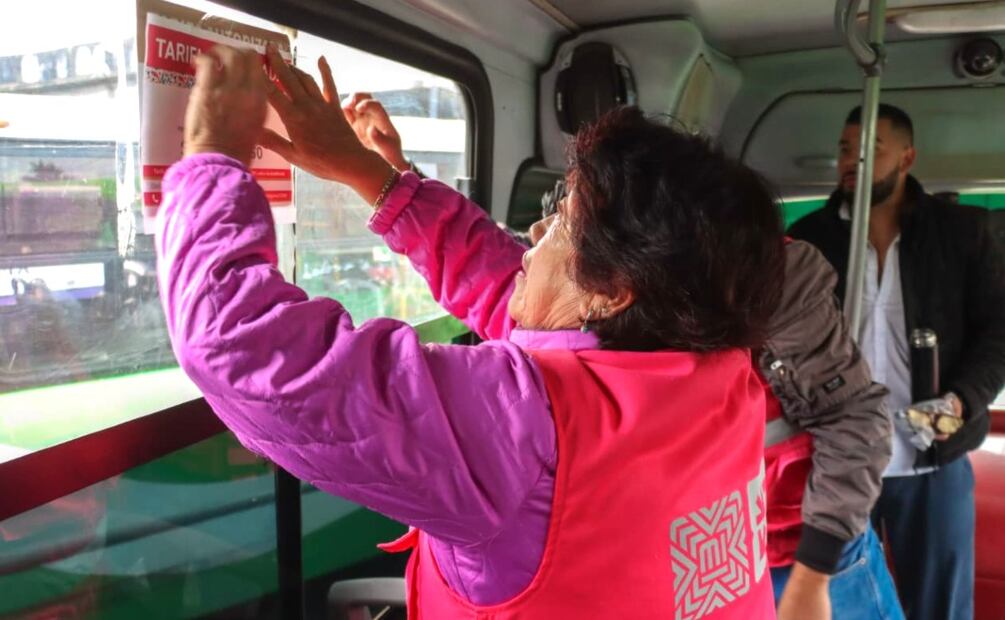 Foto: X (En noviembre de este 2025 entro en vigor la nueva tarifa para vagonetas, microbuses y autobuses)