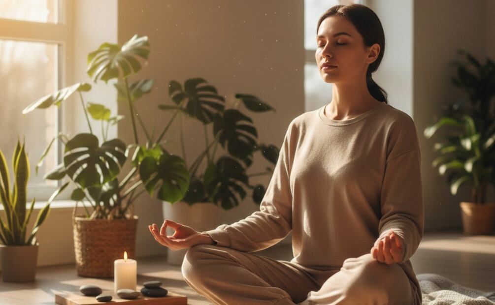 Imagen ilustrativa: IA (Para combatir el estres laboral, la meditación es una buena opción )